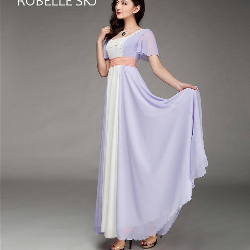 Size 4 small Rose Titanic Chiffon dress Halloween costume